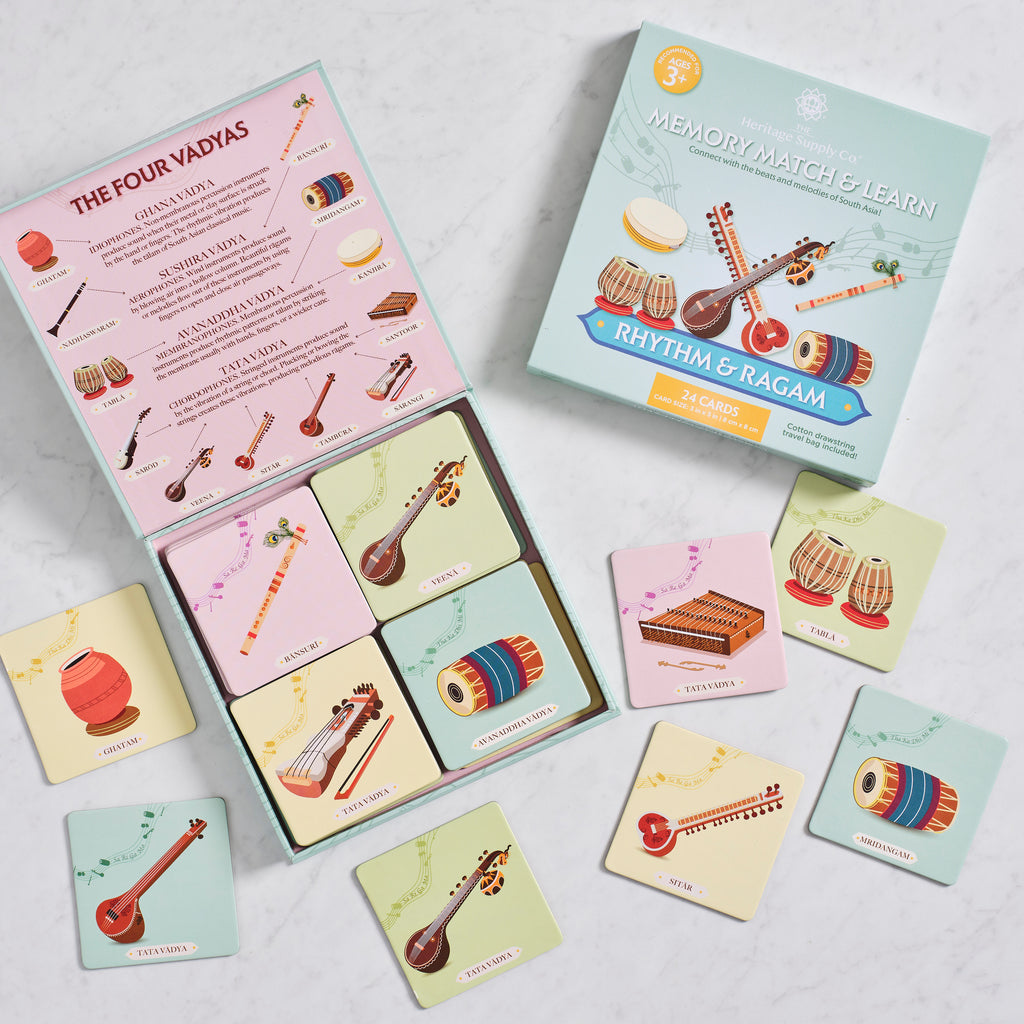 Rhythm & Ragam Memory Match and Learn Card Game