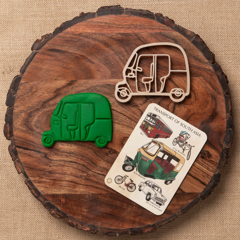 Transport of South Asia Sensory Pack - Eco Cutter™, Timber Tile, And Colour In Card